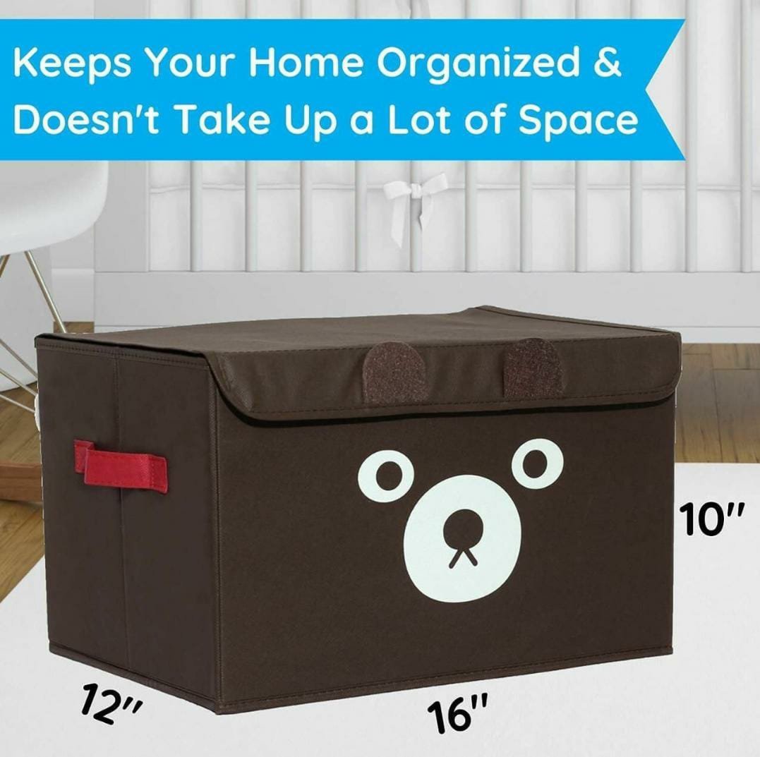 Organizer for kids underwear toys clothes Modern Style Oxford cloth Storage Box Cute Bear for Bedroom wardrobe