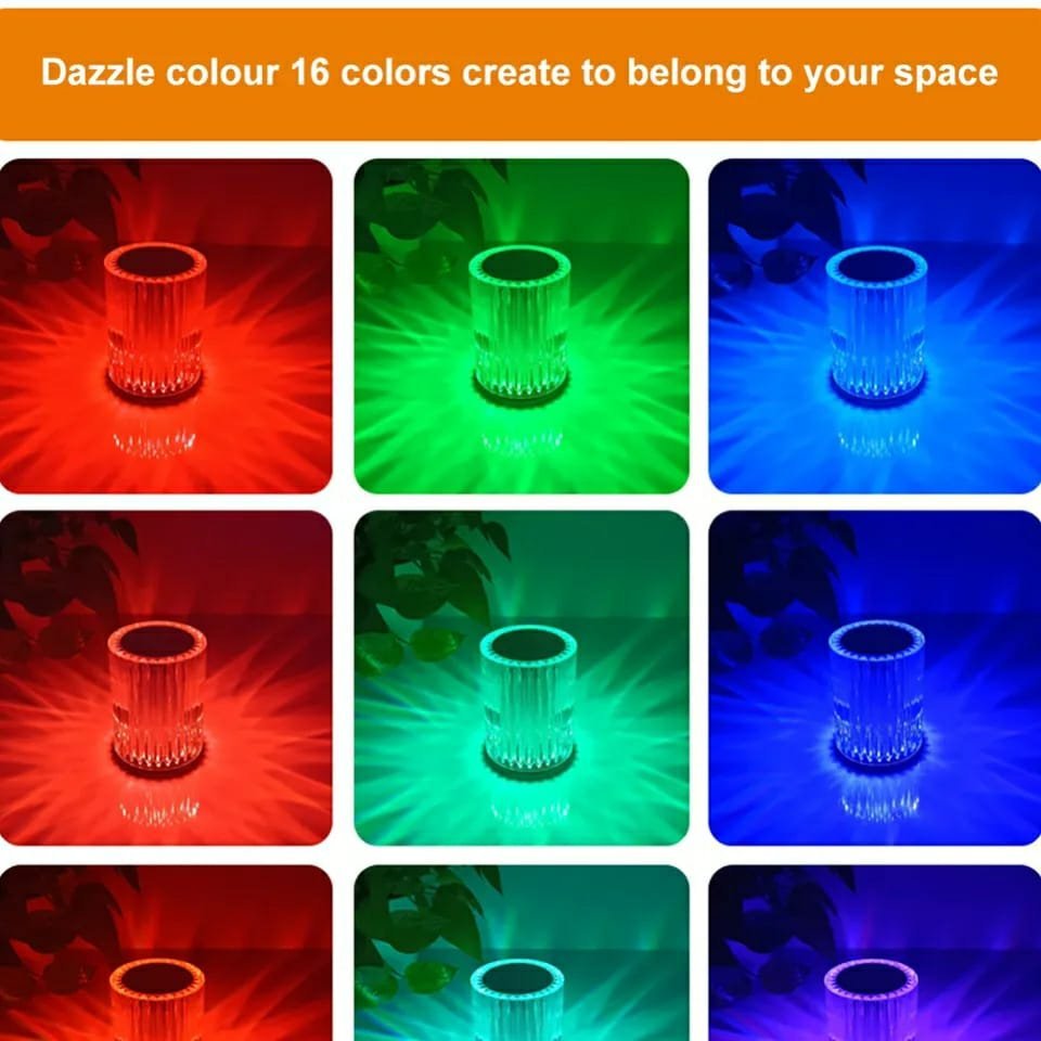 Touch Control Crystal Table Lamp