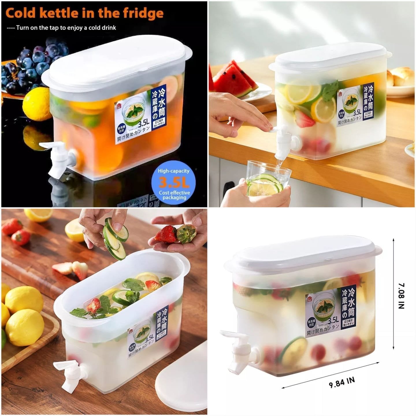 Water dispenser cooler 3.5L juicer dispenser