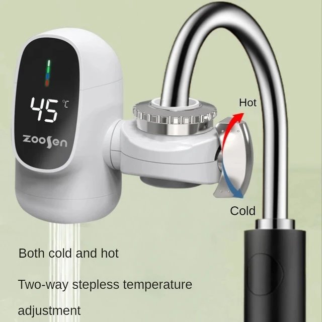 220V Easy Installation Electric Faucet Instant Heating Kitchen Basin Hot and Cold Dual-Use Anti-Dry Burning