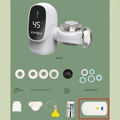 220V Easy Installation Electric Faucet Instant Heating Kitchen Basin Hot and Cold Dual-Use Anti-Dry Burning