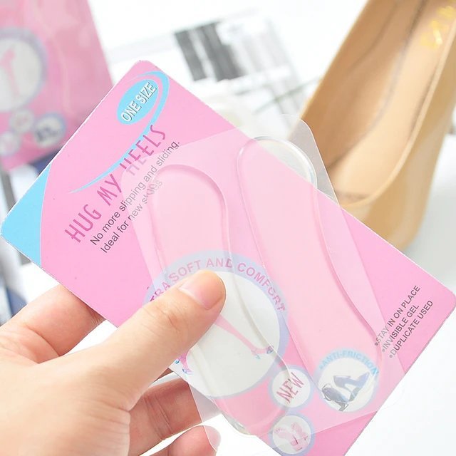 Silicone Gel Women Insoles for Shoes High Heels Adhesive Heel Liner Grips Protector Sticker Pain Relief Foot Care Inserts