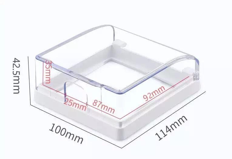 Self-Adhesive Waterproof Socket Protection, Anti-Dust Wall Mounted Cover, Socket Covers