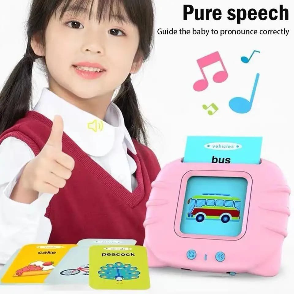 Audible Baby Reading Machine for kids early learning English Cognitive Flash cards Toys Montessori Toddlers Gifts 2-4years