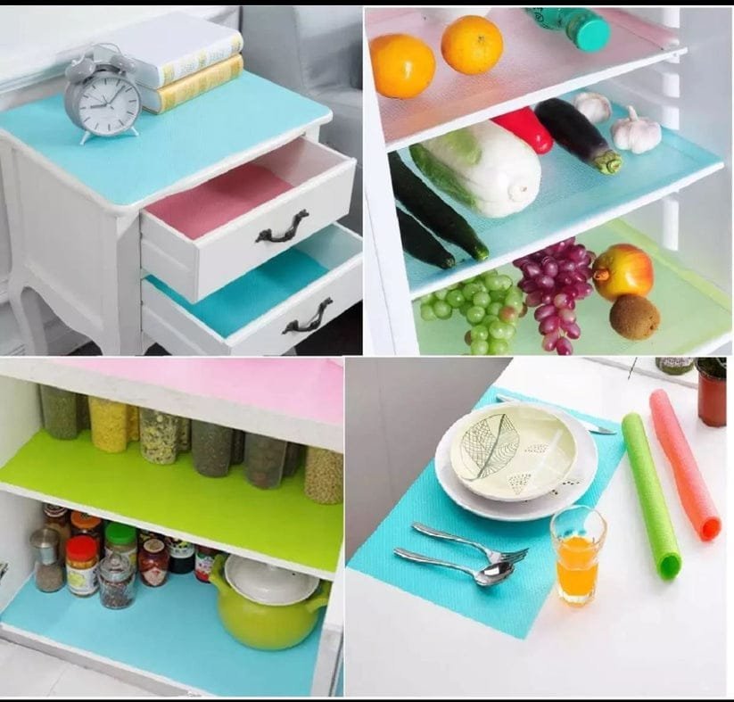 Pack of 4 pcs Waterproof Multipurpose/Fridge Dotted Sheets