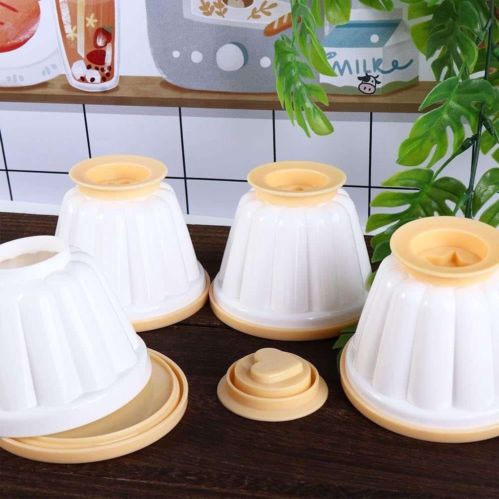 Pack of 4 Custards/Jelly Putting Moulds with Box Packing