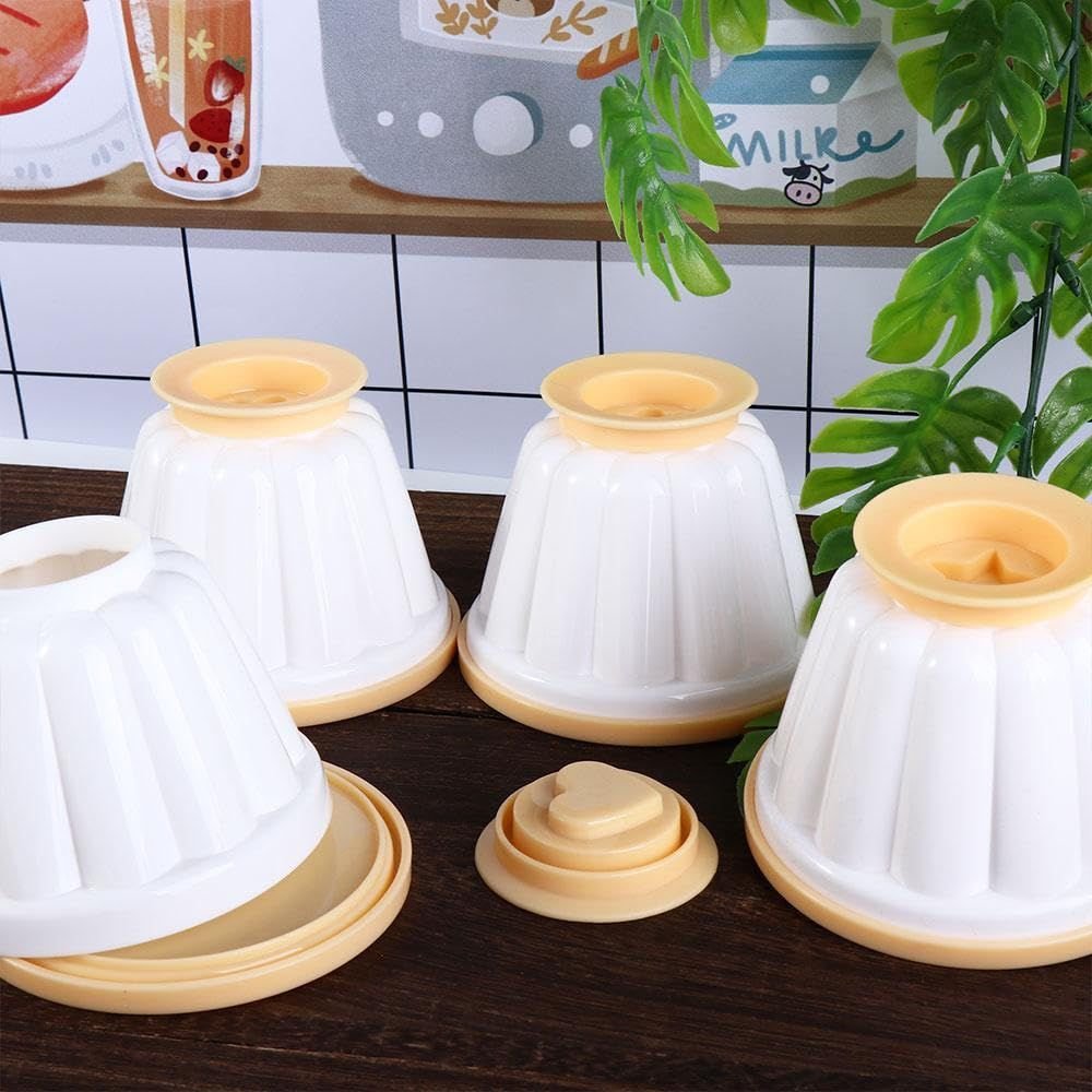 Pack of 4 Custards/Jelly Putting Moulds with Box Packing