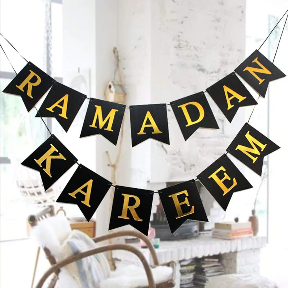 Ramadan Kareem Card Banner For Ramadan Iftar Party Decoration and Celebration