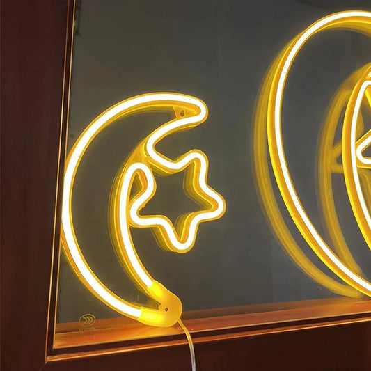 Moon and Star Neon Light Ramadan/Eid decoration