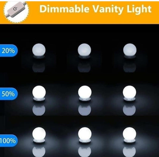 10 Bulb Vanity Light Mirror Light Strip