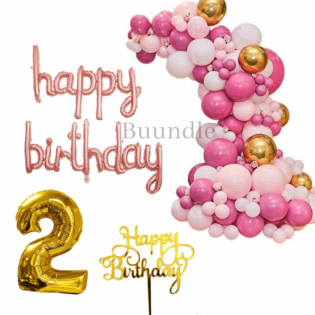 Happy birthday pink balloons deal