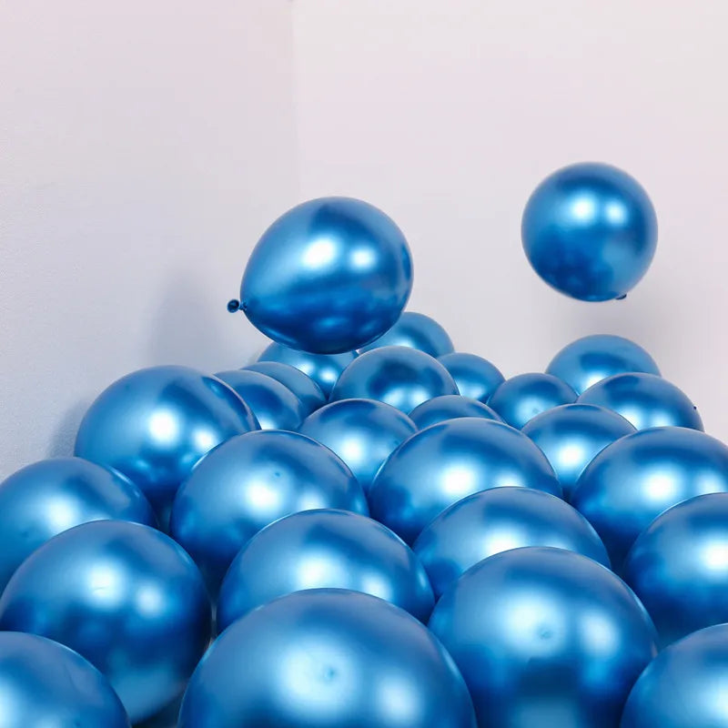Blue birthday Metallic Balloons