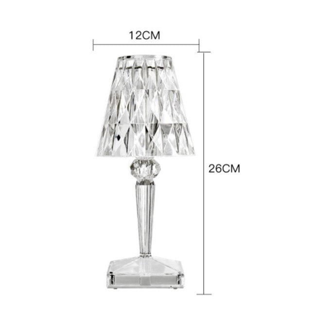 Crystal Diamond Desk Night Light Lamp