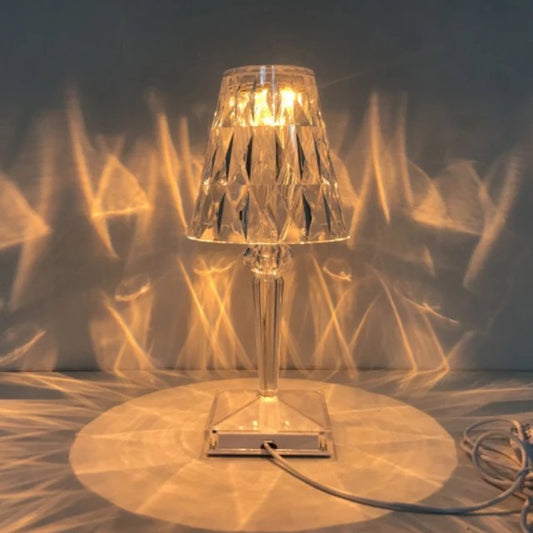 Crystal Diamond Desk Night Light Lamp