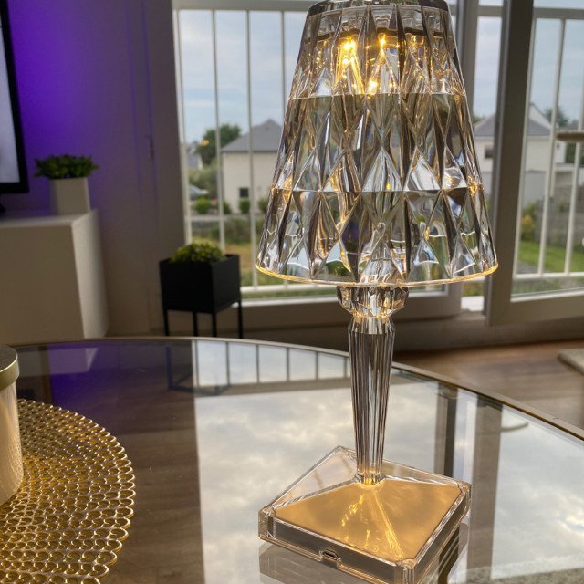 Crystal Diamond Desk Night Light Lamp