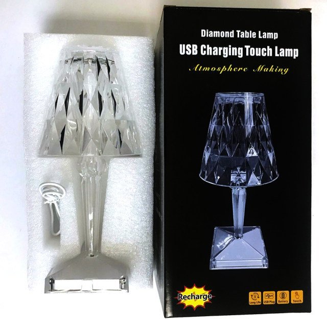 Crystal Diamond Desk Night Light Lamp