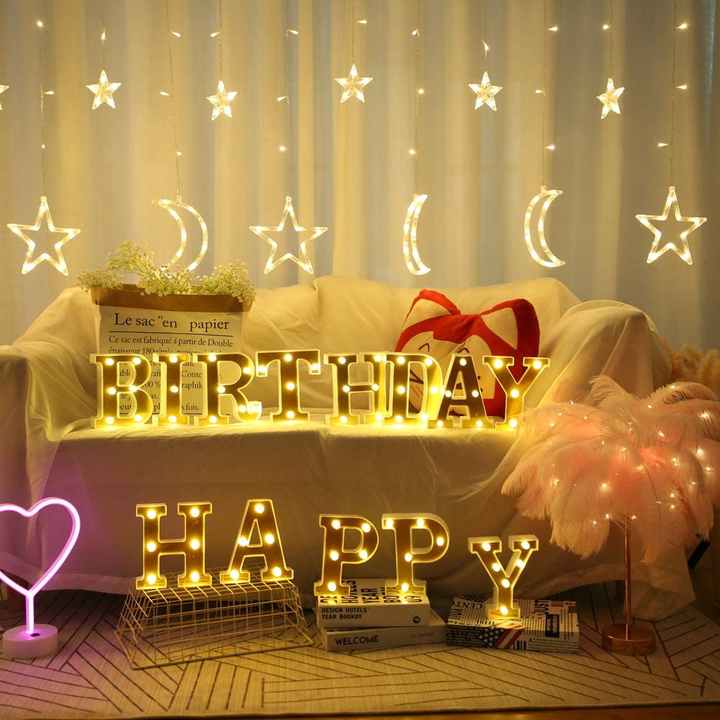 Golden LED Marquee Letter
