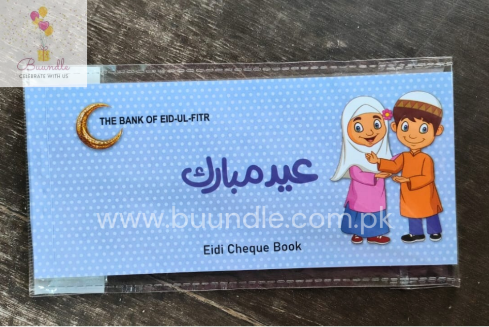Eidi Cheque Book, 10 cheque's per book