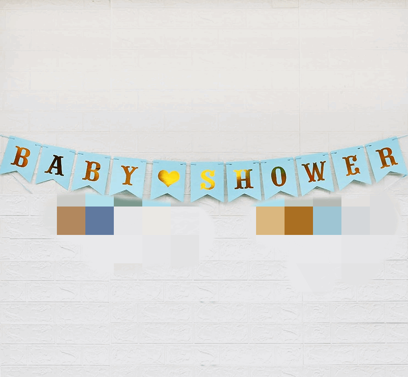 Baby Shower Banner Blue/Pink