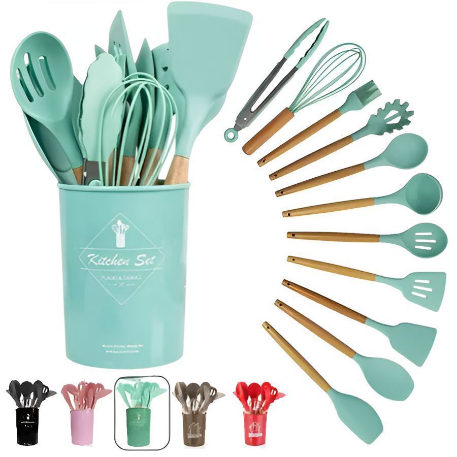12pc Silicone Kitchen Utensils Set