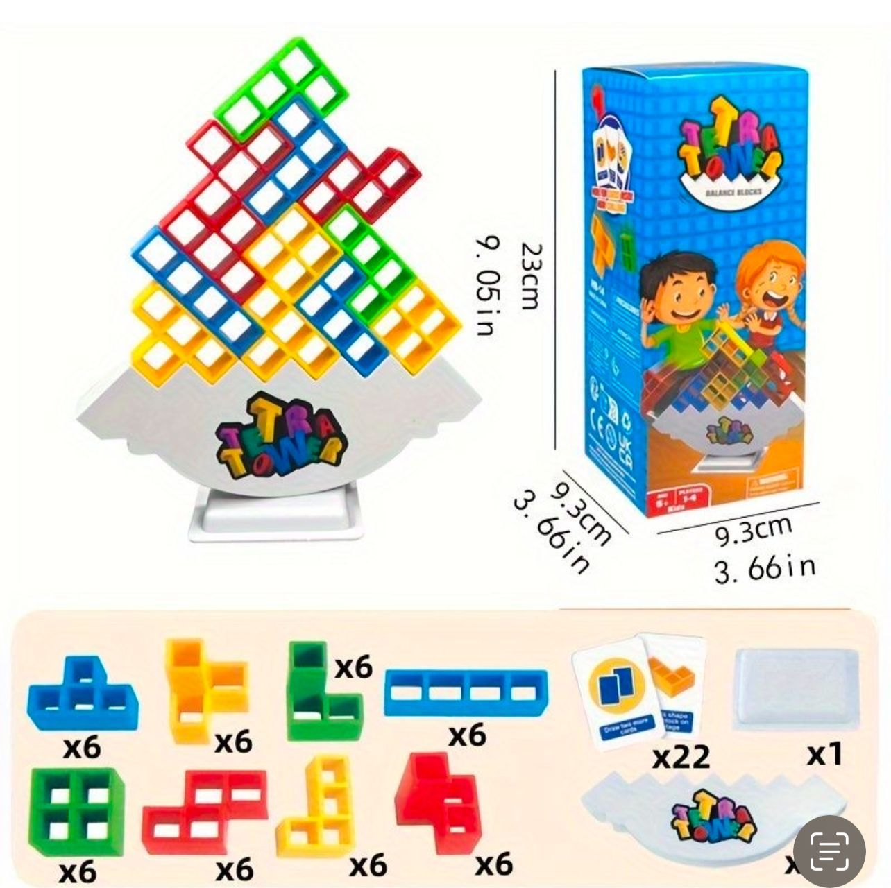 New Tetris Plastic Tetra Tower Game (with Box Packing)