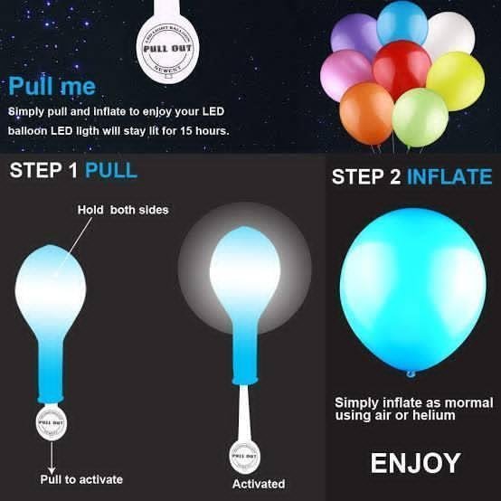 20 Led Balloons