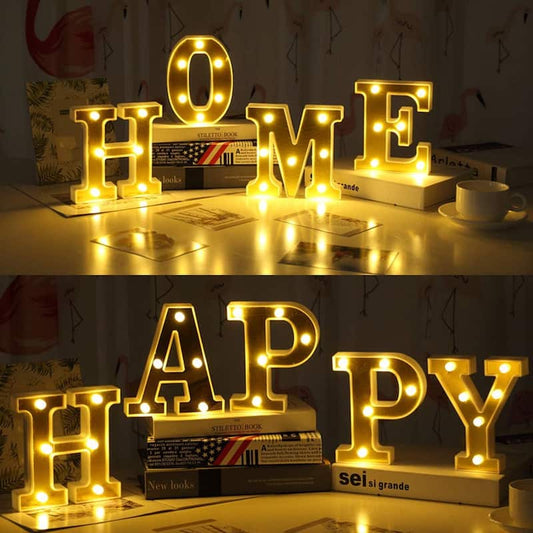 Golden LED Marquee Letter