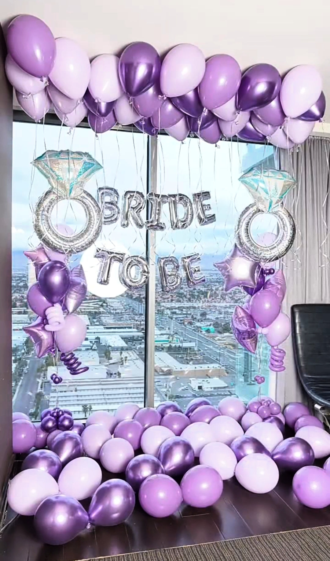 Bride To Be Silver Purple Balloons Deal