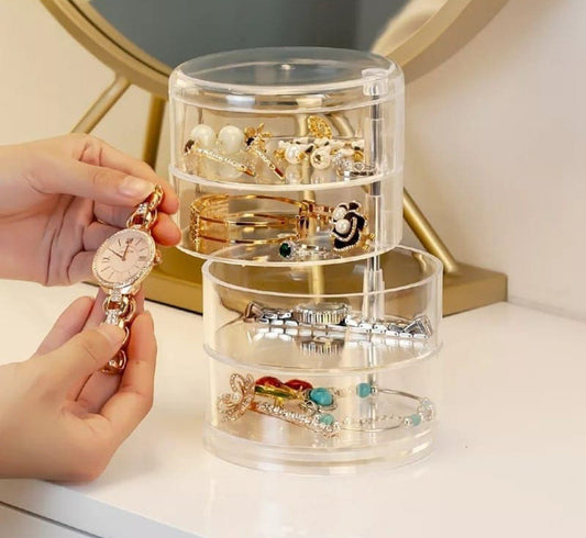 4 Layer Cosmetic and Jewelry Transparent box Acrylic organizer