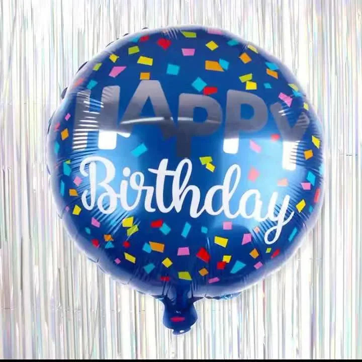 Blue birthday Metallic Balloons