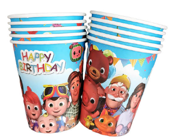 10pc Cartoon paper cups