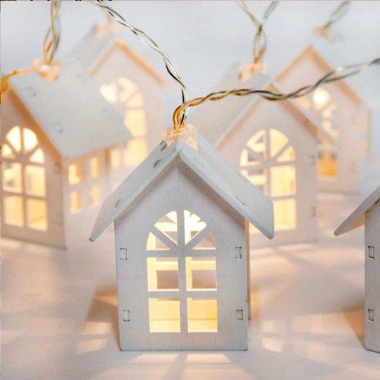 Simple 1.5M 10pcs LED House Style Fairy Light Led String