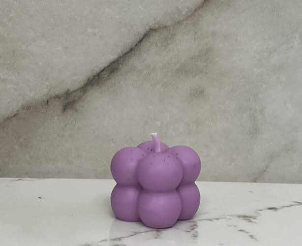 Mini Purple decoration bubble Candle