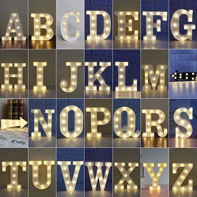 White LED letter