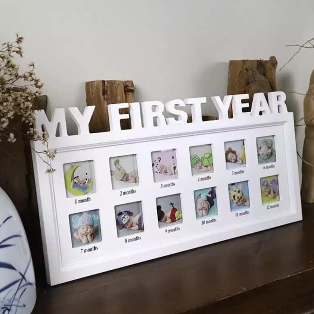 "My First Year" Photo Frame White Color Buundle