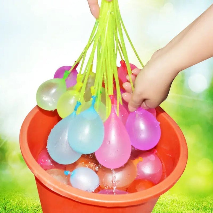 111pc Water Balloons Set - Quick Fill in 60 seconds - Fast and Fun Water Games