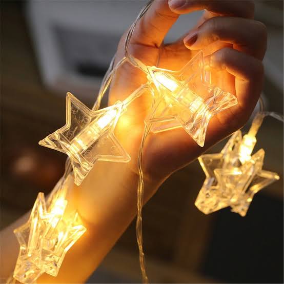 Star Shaped Photo Clips String Lights