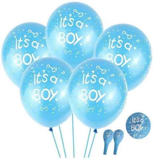 25 it's a girl / it's a boy printed latex balloons