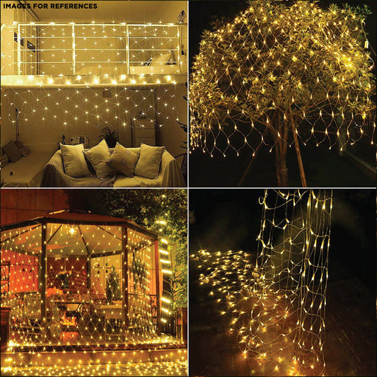LED Net Mesh Fairy Web String Light Curtain