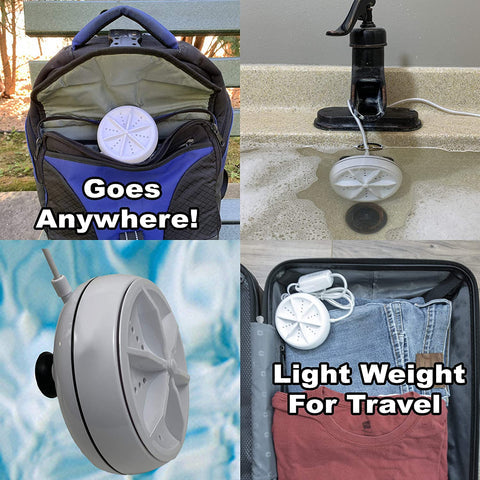 Mini Portable Ultrasonic Turbine Washing Machine