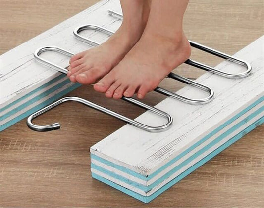 5 Layers Stainless Steel Clothes Heavy Hanger Black Colour