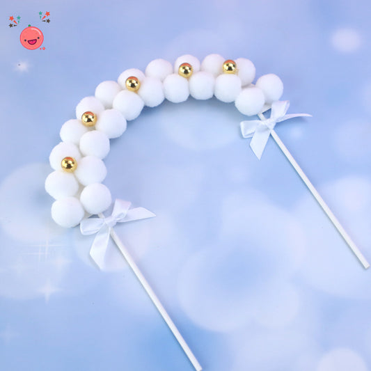 1pcs Arch Cake Decoration Cake Topper Arch HairBall Birthday Baking Cake Tools Decoration
