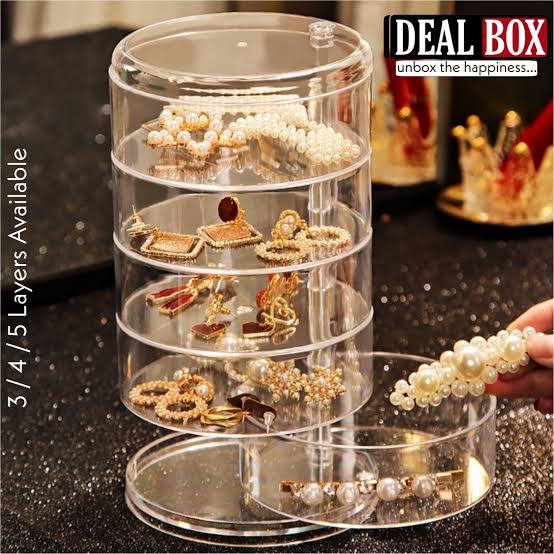 3- 4- 5 Layer Acrylic Jewelry Storage Box