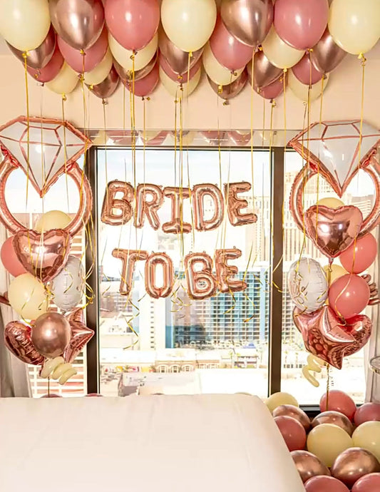 Bride to be Metallic balloons deal