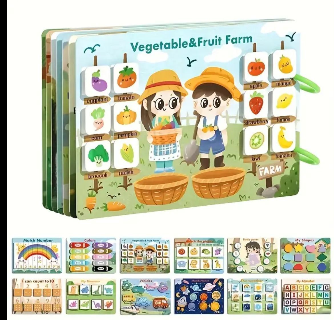 Kids easy learning educational busy book- Buundle.com.pk