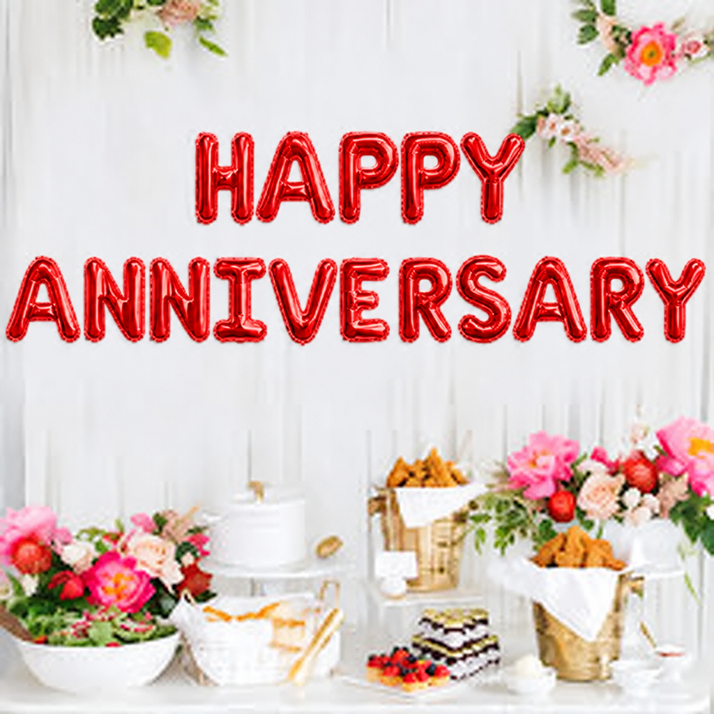 Happy Anniversary Foil Balloons 16 inches