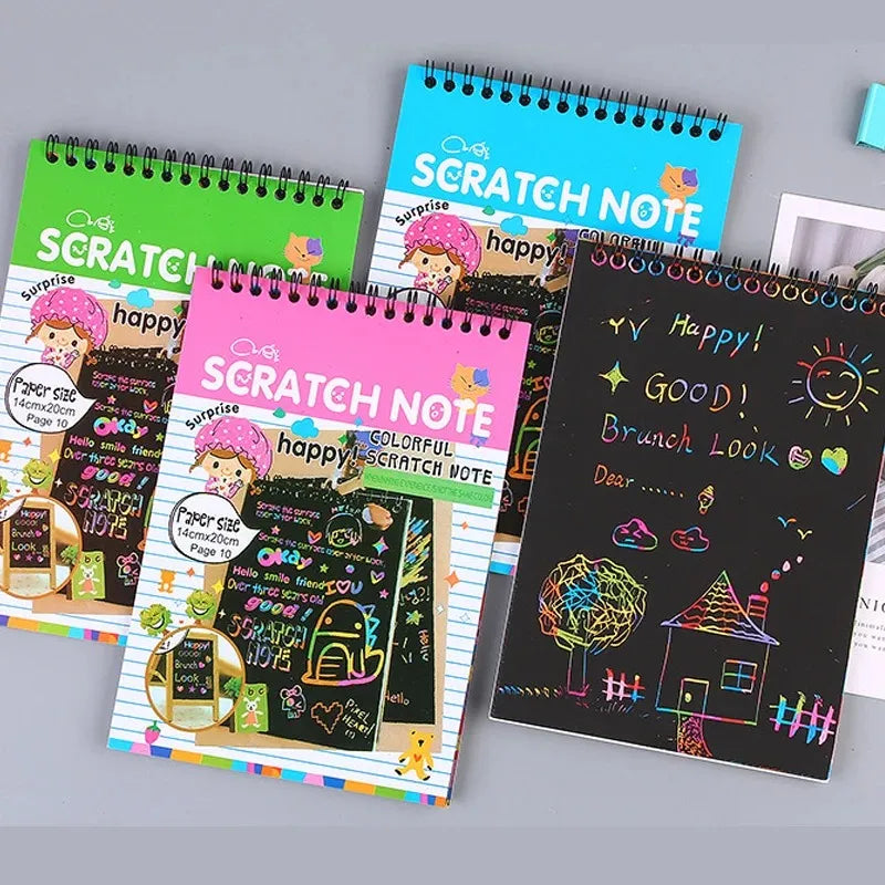 Educational Art Bundle – 8.5" LCD Writing Tablet + 10 Scratch Pages