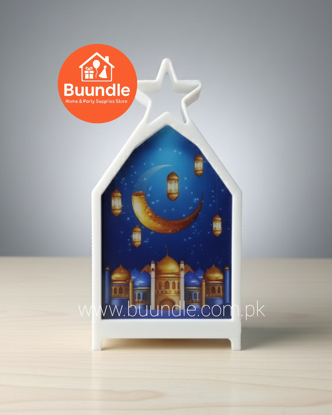 Islamic Home Decor LED Table Lamp Ramadan Moon Light Lantern for Eid Mubarak Festive Ramadan Supplies