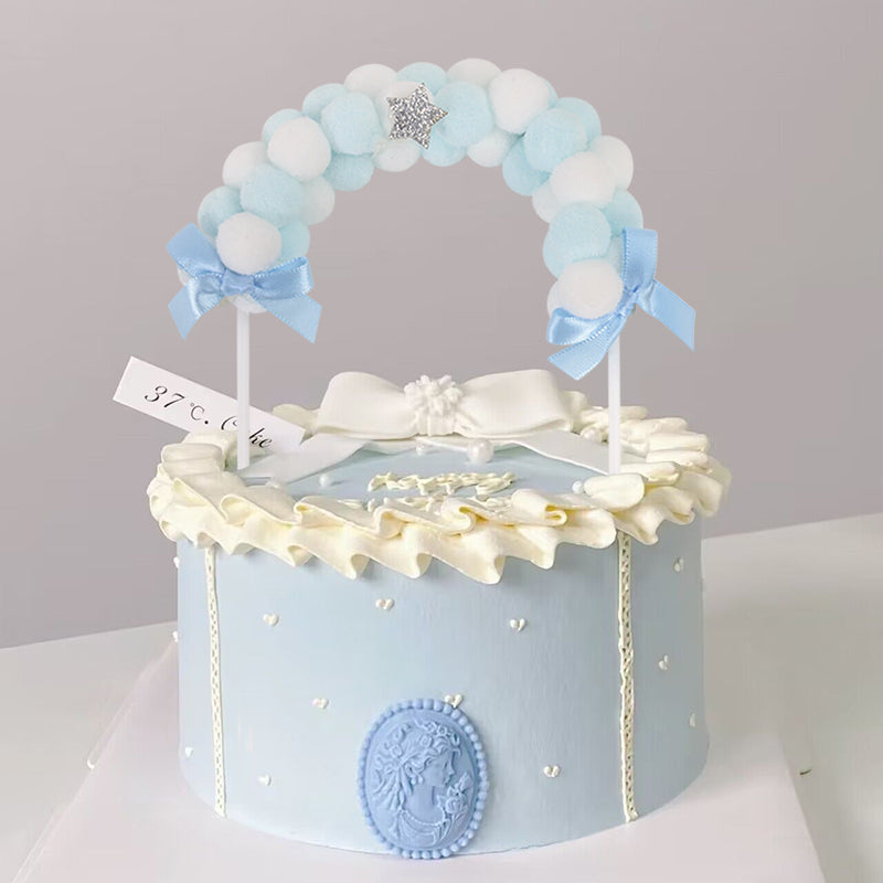 1pcs Arch Cake Decoration Cake Topper Arch HairBall Birthday Baking Cake Tools Decoration
