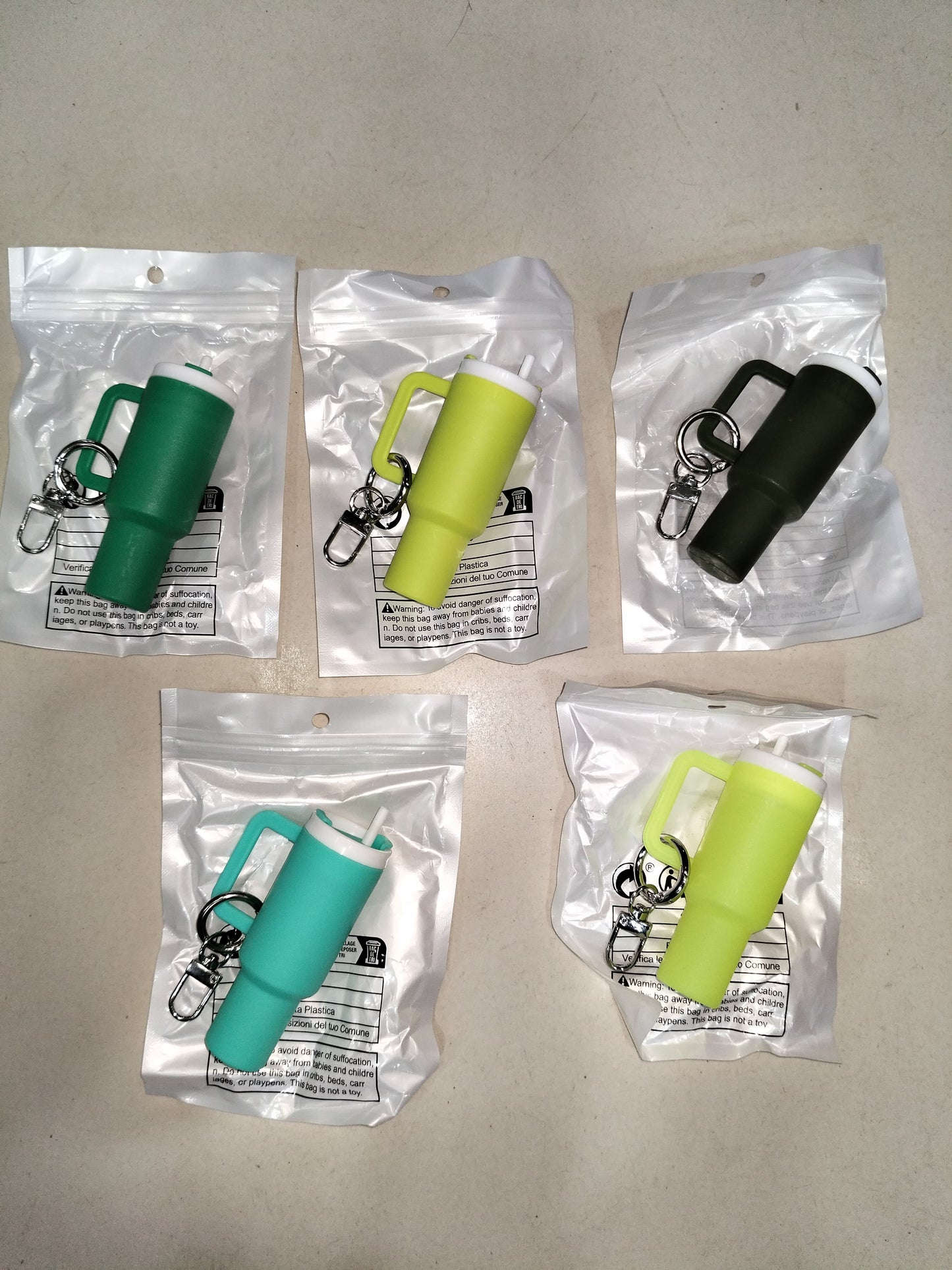 Mini Stanley Style Tumbler Keychain – Portable Storage Cup Keyring